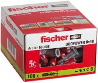 (G100) Fischer pluggen standaard diameter 8mm lengte 40mm (doos van 100 stuks)