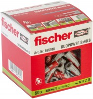 (G102) Fischer pluggen standaard met vijzen diameter 8mm lengte 40mm (doos van 50 stuks)