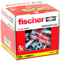 (G100) Fischer pluggen standaard diameter 8mm lengte 65mm (doos van 50 stuks)